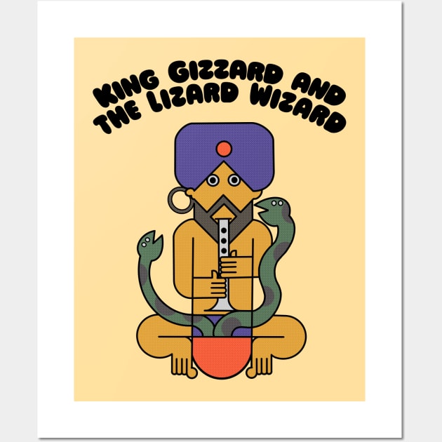 King Gizzard and the Lizard Wizard / Original Fanart Design Wall Art by DankFutura